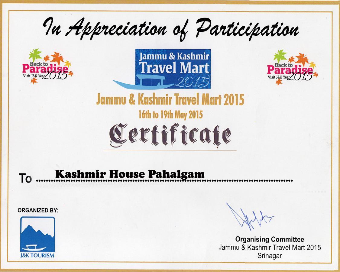 Kashmir House Hotel Pahalgām Екстериор снимка